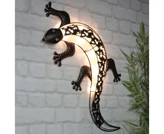 HI LED-Solar-Außenwandleuchte Gecko