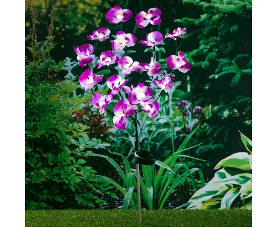 HI LED-Solar-Orchidee 75 cm