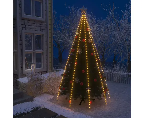 vidaXL Weihnachtsbaum-Lichternetz mit 400 LEDs 400 cm