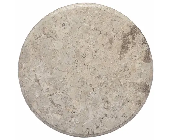 vidaXL Tischplatte Grau Ø50x2,5 cm Marmor