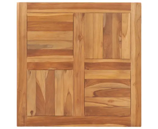 vidaXL Tischplatte Massivholz Teak 70×70×2,5 cm