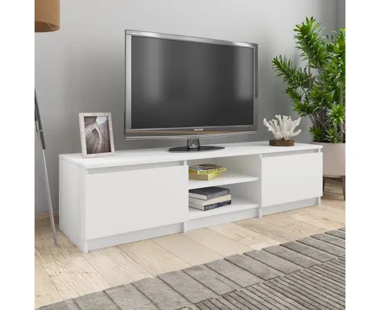 vidaXL TV-Schrank Weiß 140×40×35,5 cm Holzwerkstoff