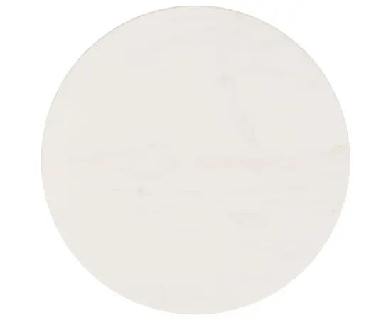 vidaXL Tischplatte Weiß Ø30x2,5 cm Massivholz Kiefer
