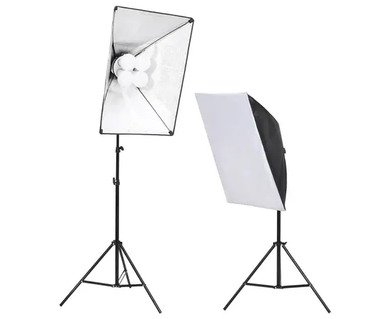 vidaXL Fotostudio-Beleuchtung Set mit Softboxen